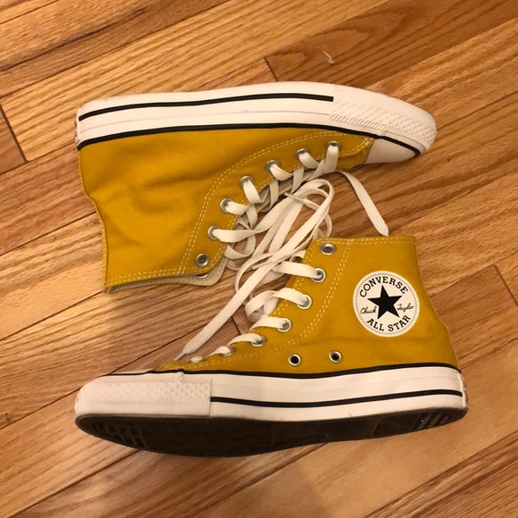 gold dart converse high tops